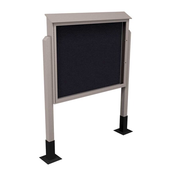 Sliding Door Indoor Enclosed Corkboard, 4
